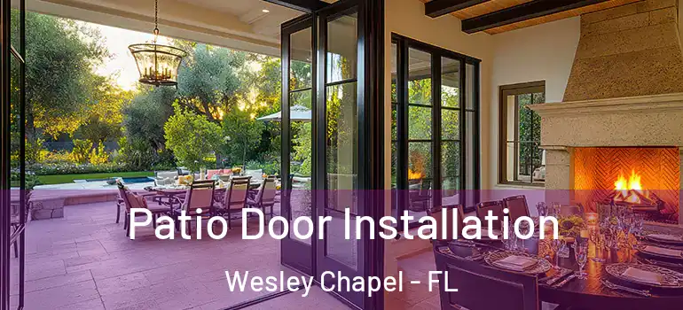Patio Door Installation Wesley Chapel - FL