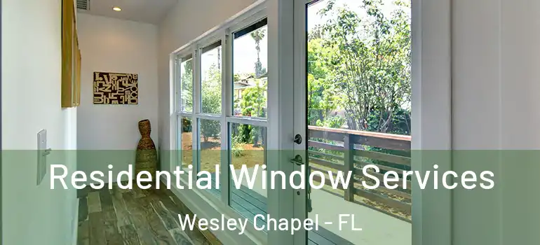Residential Window Services Wesley Chapel - FL