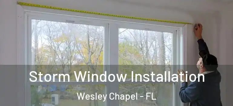 Storm Window Installation Wesley Chapel - FL
