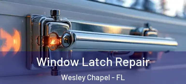 Window Latch Repair Wesley Chapel - FL