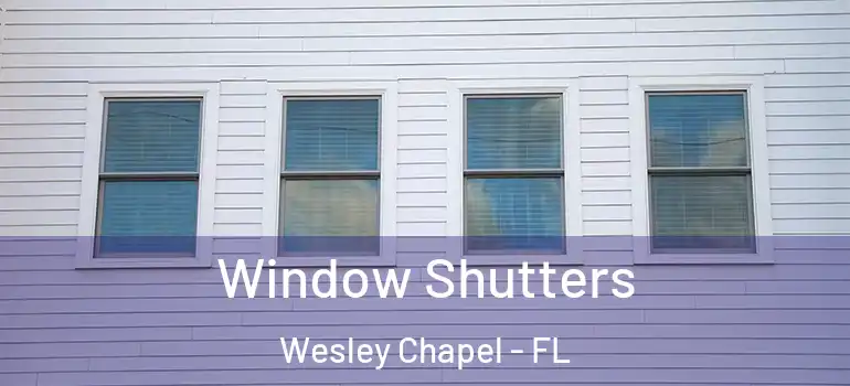 Window Shutters Wesley Chapel - FL